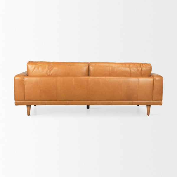 Mercana Cedrick Leather Sofa - Elegant Contemporary Design with Plush Comfort for Timeless Living Spaces 69695