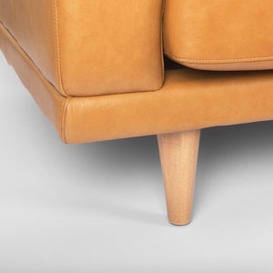 Mercana Cedrick Leather Sofa - Elegant Contemporary Design with Plush Comfort for Timeless Living Spaces 69695