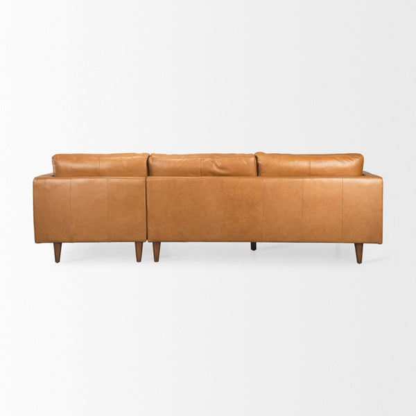 Mercana Elton Contemporary Full-Aniline Leather Sectional Sofa - Stylish, Comfortable, and Versatile Design 69696-AB