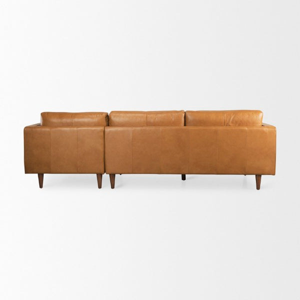 Mercana Svend Luxurious Mid-Century Modern Sofa with Tufted Seats and Bolster Pillows for Stylish Comfort 69691-AB