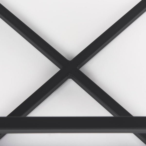 Mercana Frodo Contemporary Counter Stool with Plush Seat and Sturdy Iron Frame for Kitchen and Home Bars Gray Fabric | Black Iron | Counter 69574