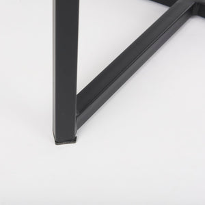 Mercana Frodo Contemporary Counter Stool with Plush Seat and Sturdy Iron Frame for Kitchen and Home Bars Gray Fabric | Black Iron | Bar 69575