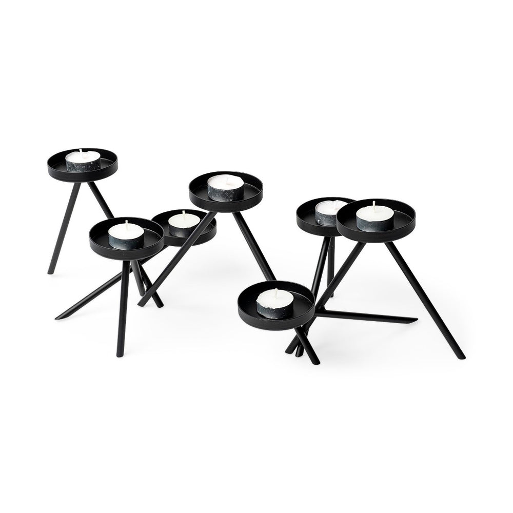 Mercana Meira Elegant Seven Votive Candle Holder for Modern Decor - Stylish Centerpiece for Any Room 68942