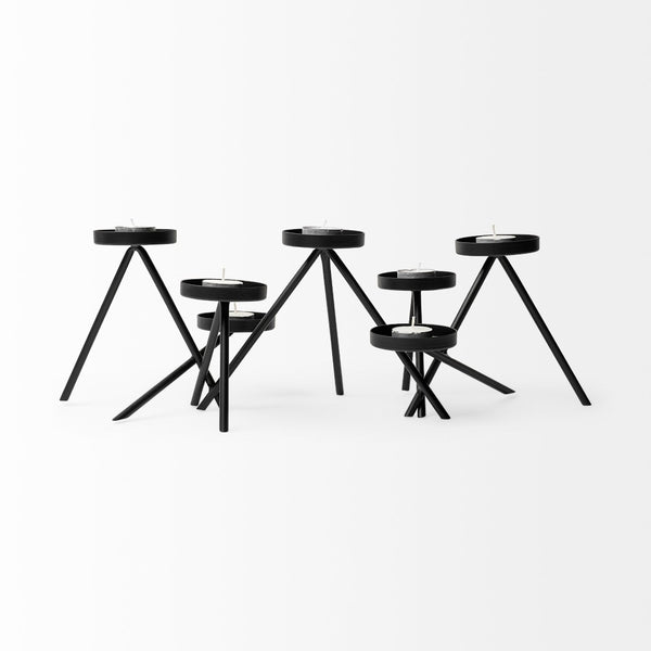 Mercana Meira Elegant Seven Votive Candle Holder for Modern Decor - Stylish Centerpiece for Any Room 68942