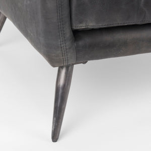 Mercana Cochrane Luxurious Top-Grain Leather Accent Chair for Modern Interiors - Comfortable & Stylish Design 69626