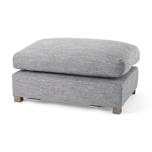 Mercana Valence Modular Ottoman: Versatile Comfort Seat, Stylish Footrest, & Chic Coffee Table for Living Spaces Castlerock Gray Fabric | 2/3 Ottoman 69775