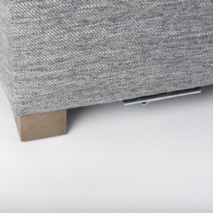 Mercana Valence Modular Ottoman: Versatile Comfort Seat, Stylish Footrest, & Chic Coffee Table for Living Spaces Castlerock Gray Fabric | 2/3 Ottoman 69775