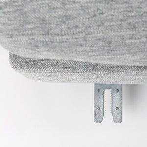 Mercana Valence Modular Ottoman: Versatile Comfort Seat, Stylish Footrest, & Chic Coffee Table for Living Spaces Castlerock Gray Fabric | Full-Size Ottoman 69776