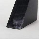 Mercana Alec 5L x 2W Set of 2 Black Marble Pyramid Bookends 68824