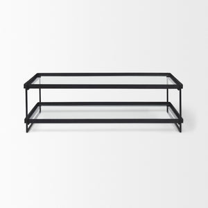 Mercana Trey Contemporary 56"L x 32"W x 17"H Coffee Table - Elegant Minimalist Design for Modern Living Spaces 69786