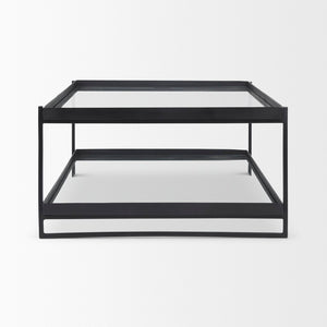 Mercana Trey Contemporary 56"L x 32"W x 17"H Coffee Table - Elegant Minimalist Design for Modern Living Spaces 69786