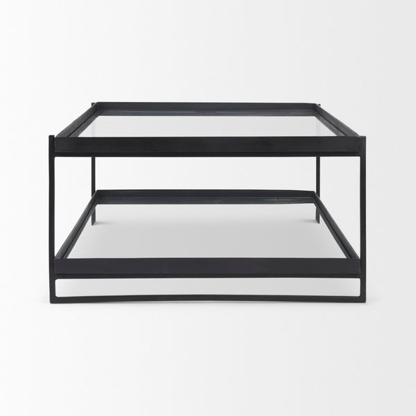 Mercana Trey Contemporary 56"L x 32"W x 17"H Coffee Table - Elegant Minimalist Design for Modern Living Spaces 69786