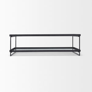 Mercana Trey Contemporary 56"L x 32"W x 17"H Coffee Table - Elegant Minimalist Design for Modern Living Spaces 69786