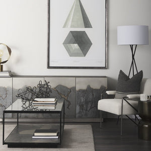 Mercana Roxdale Industrial Iron Sideboard with Unique Handcrafted Finish for Modern Living Spaces, 82” Long 69260