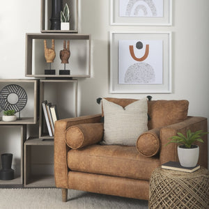 Mercana Allium Handwoven Wool Pouf - Stylish Cylindrical Accent for Modern Homes, Durable & Versatile Design 69446