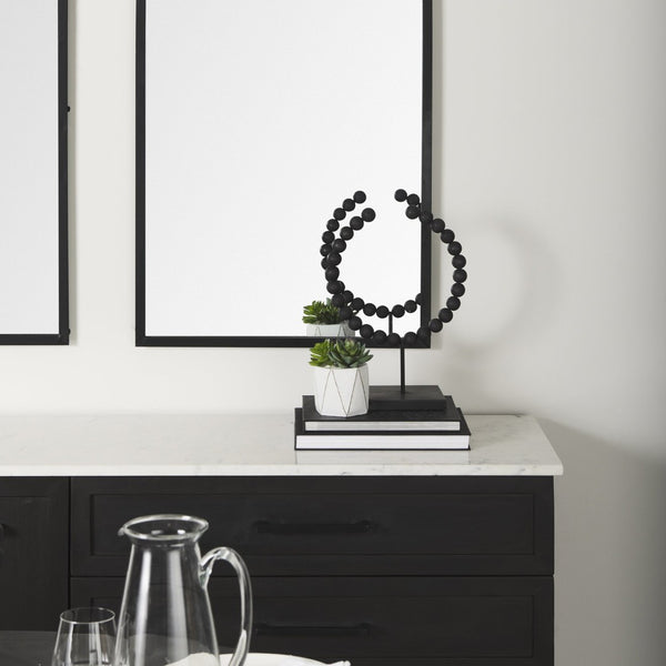 Mercana Tulane Decorative Object - Striking Beaded Broken Sphere for Modern Home Decor & Unique Styling 68682