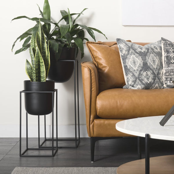 Mercana Bumble Staggered Plant Stands Set of 2 - Modern Geometric Design for Stylish Indoor Greenery Display 68828