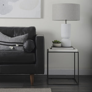 Mercana Svend Elegant Tan Leather Sofa - Mid-Century Modern Design with Comfortable Seating for Three Black Leather | 88L 69641