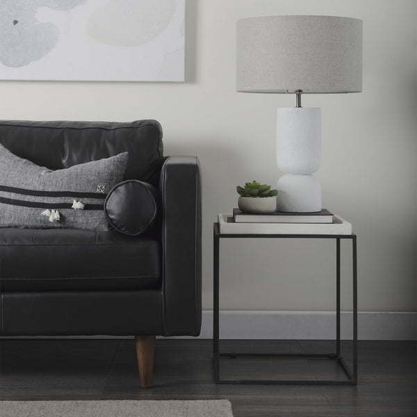 Mercana Svend Elegant Tan Leather Sofa - Mid-Century Modern Design with Comfortable Seating for Three Black Leather | 88L 69641