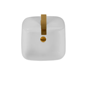 English Elm Bothwa Square Vessel Sink Vitreous Ceramic Above Counter Basin Cupc Certified B2724P262844