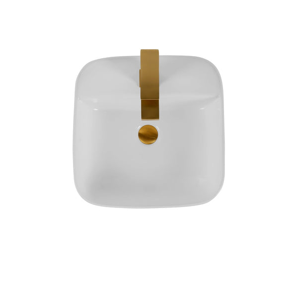 English Elm Bothwa Square Vessel Sink Vitreous Ceramic Above Counter Basin Cupc Certified B2724P262844