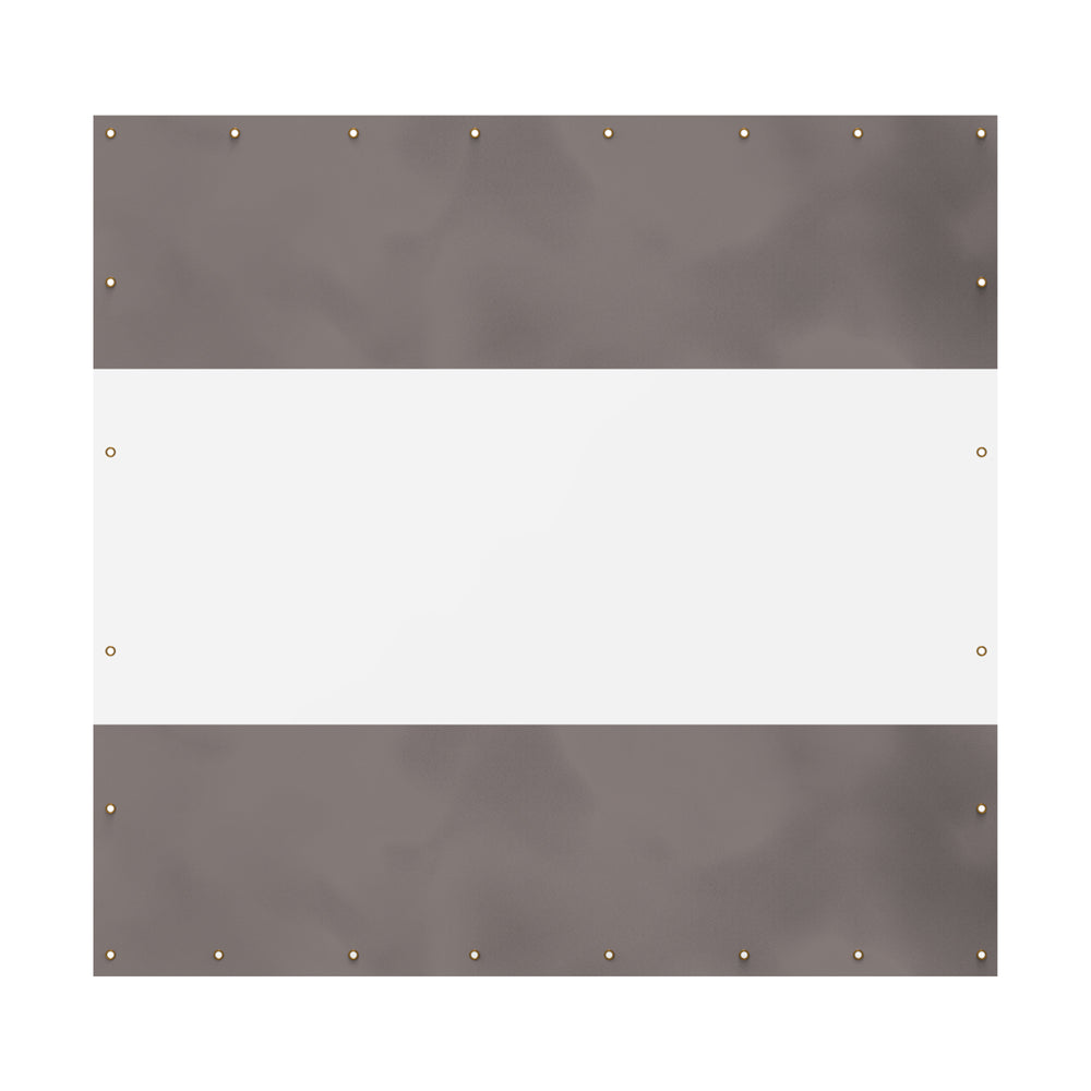 English Elm Heavy Duty Outdoor Clear Panel Curtain - 18 Oz Waterproof Pvc Polyester, Weatherproof And Tearproof Privacy Screen For Patios, Pergolas & Gazebos (8'H X 8'W, Gray) W1859P238852