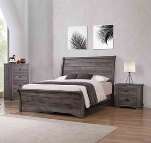 English Elm 1pc Contemporary Tall Chest with Faux Marble Top and Four Drawers for Elegant Bedroom Storage Gray 34.06 L x 19.8 W x 51.65 H B2741P335231