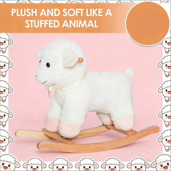 English Elm Walking Horse Ride on Toy Plush Pedal Pony with Wheels for Kids Ages 3 to 8 T3971P442703