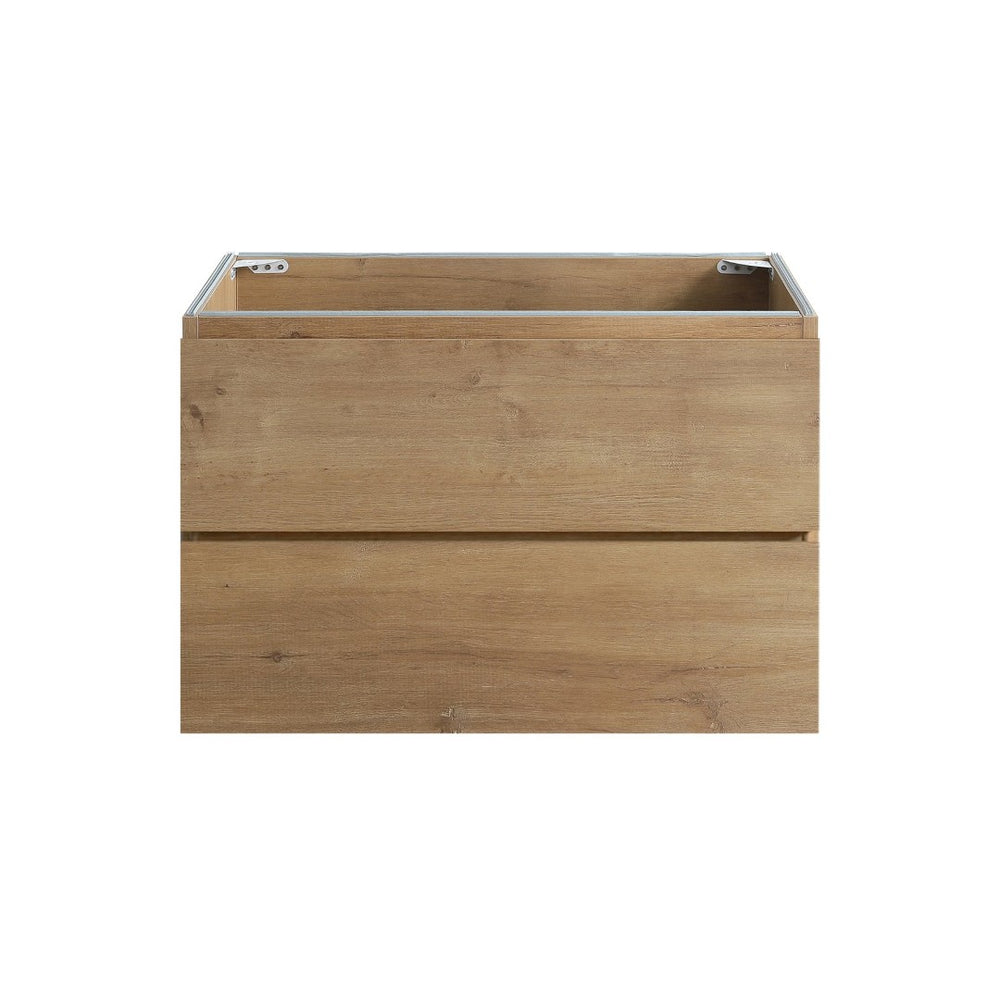 English Elm Alice30-106, Wall Mounted Oak Vanity Cabinet Two Soft Close Drawers Basin Free W1865P147102