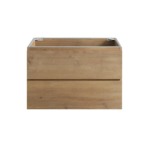English Elm Alice30-106, Wall Mounted Oak Vanity Cabinet Two Soft Close Drawers Basin Free W1865P147102