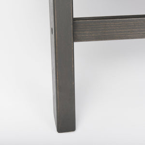 Mercana Elodie Modern Accent Chair: Stylish Leather & Beech Wood Design for Living Room & Office Elegance Black Leather | Black Stain Wood 69628