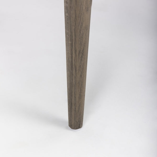 Mercana Palisades Armless Dining Chair - Elegant Upholstered Comfort with Solid Wood Frame for Stylish Dining Gray Fabric | Brown Wood 69824