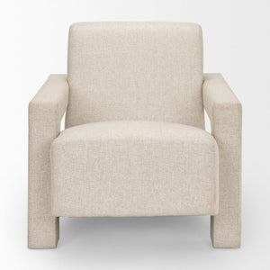 Mercana Sovereign Oatmeal Accent Chair - Timeless Upholstered Comfort for Living Rooms and Offices 69825