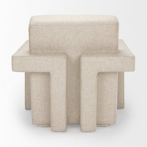 Mercana Sovereign Oatmeal Accent Chair - Timeless Upholstered Comfort for Living Rooms and Offices 69825