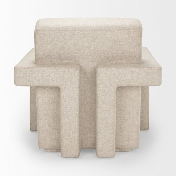 Mercana Sovereign Oatmeal Accent Chair - Timeless Upholstered Comfort for Living Rooms and Offices 69825