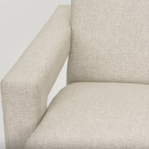 Mercana Sovereign Oatmeal Accent Chair - Timeless Upholstered Comfort for Living Rooms and Offices 69825