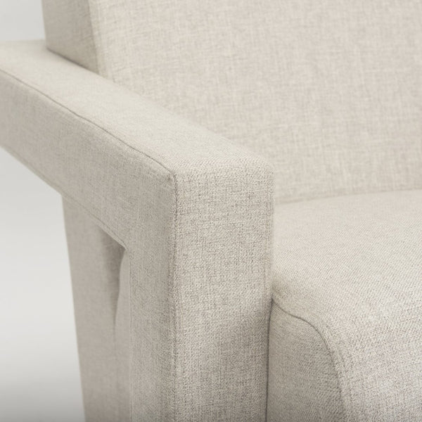 Mercana Sovereign Oatmeal Accent Chair - Timeless Upholstered Comfort for Living Rooms and Offices 69825