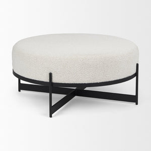 Mercana Amelia Modern Upholstered Ottoman - Versatile Centerpiece for Stylish Living Rooms and Lounge Areas 69837