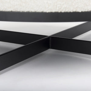 Mercana Amelia Modern Upholstered Ottoman - Versatile Centerpiece for Stylish Living Rooms and Lounge Areas 69837