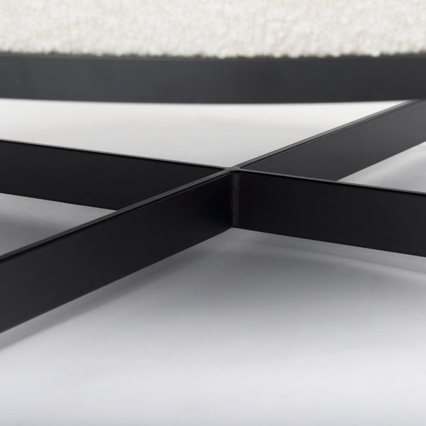 Mercana Amelia Modern Upholstered Ottoman - Versatile Centerpiece for Stylish Living Rooms and Lounge Areas 69837