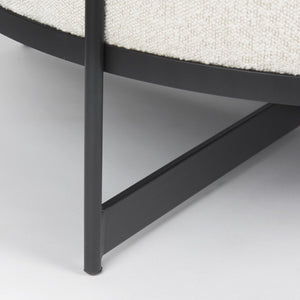 Mercana Amelia Modern Upholstered Ottoman - Versatile Centerpiece for Stylish Living Rooms and Lounge Areas 69837