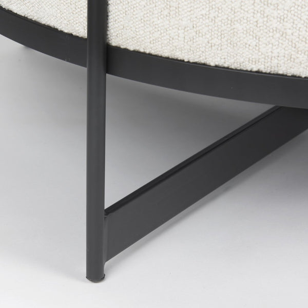 Mercana Amelia Modern Upholstered Ottoman - Versatile Centerpiece for Stylish Living Rooms and Lounge Areas 69837