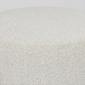 Mercana Amelia Modern Upholstered Pouf with Sturdy Iron Frame – Elegant Accent for Contemporary Spaces 69838