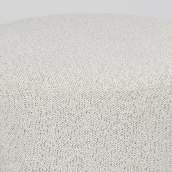 Mercana Amelia Modern Upholstered Pouf with Sturdy Iron Frame – Elegant Accent for Contemporary Spaces 69838