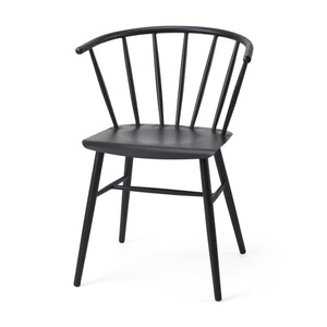 Mercana Colin 21.3L x 21.3W x 30.3H Black Metal Dining Chair 69840