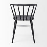 Mercana Colin 21.3L x 21.3W x 30.3H Black Metal Dining Chair 69840