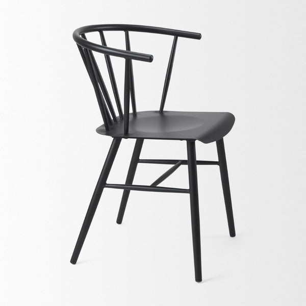 Mercana Colin Sleek Metal Dining Chair with Ergonomic Support for Modern and Transitional Interiors 69840