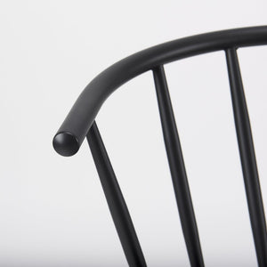 Mercana Colin Sleek Metal Dining Chair with Ergonomic Support for Modern and Transitional Interiors 69840