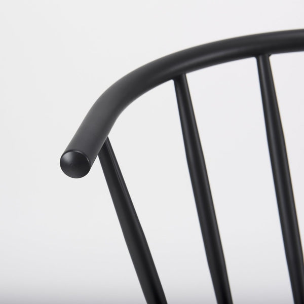 Mercana Colin Sleek Metal Dining Chair with Ergonomic Support for Modern and Transitional Interiors 69840