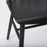 Mercana Colin 21.3L x 21.3W x 30.3H Black Metal Dining Chair 69840